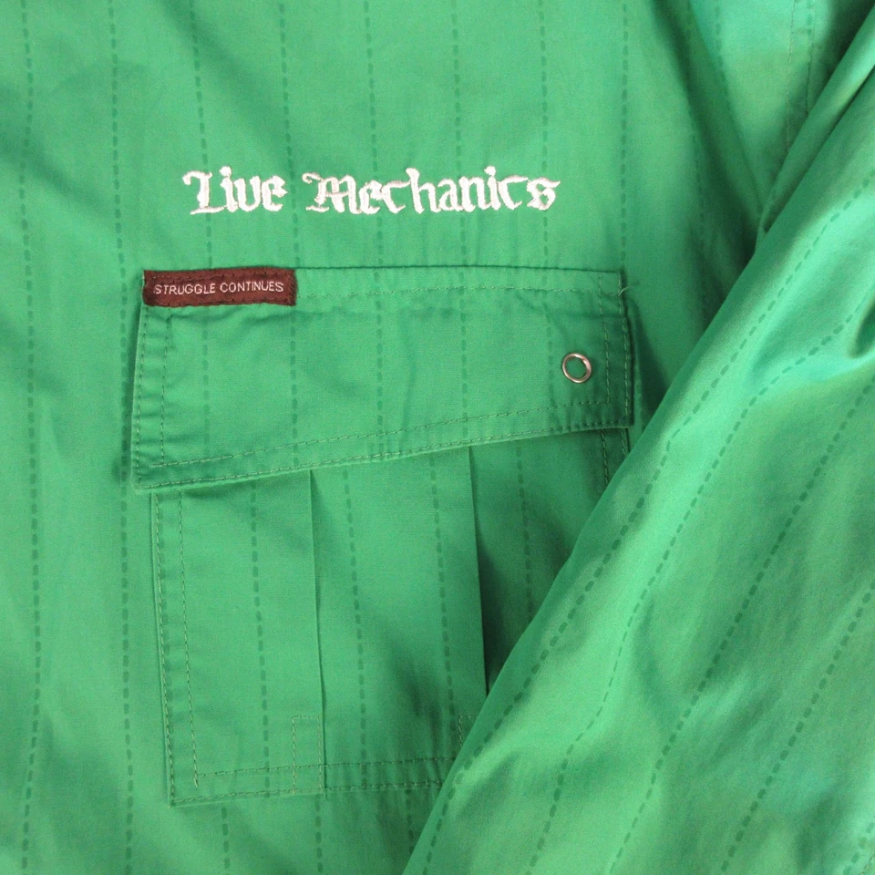 CHAQUETA BOMBER 3XL forrada cremallera completa LIVE MECHANICS BIEN ESTABLECIDA para hombre Foto 3 de 4