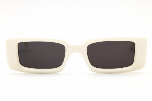 OFF WHITE ARTHUR 0107 Sunglasses White Frame Gray Lenses 50mm - Picture 2 of 4