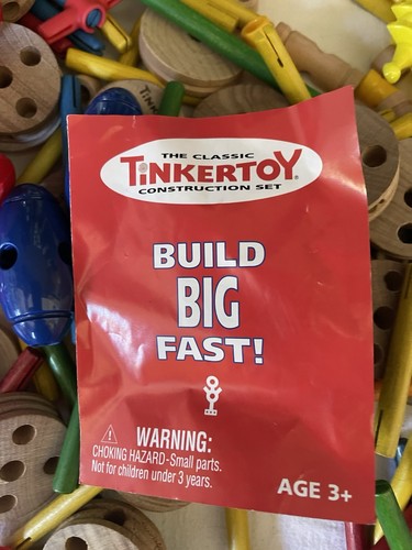 Vintage Classic Hasbro Tinkertoy Ultra Construction Set 23267 248 pieces 7 pound - Picture 5 of 15