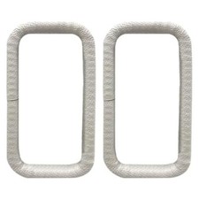 Water Flow Guard Rubber Gutter Downspout Cover 2pcs Easy Install 4x3in Size