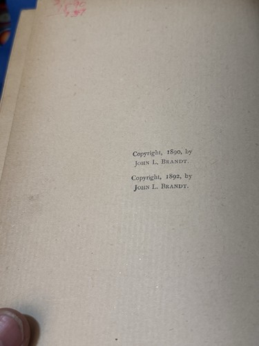 RARE Antique 1892 ‘TURNING POINTS’ (Victorian Era Edict) by John Brandt HC illus - Bild 5 von 17