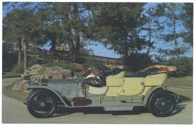 1909 Rolls Royce Silver Ghost No 1203 Vintage Postcard Chrome