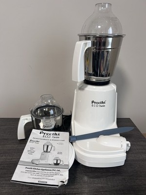 Preethi Eco Twin Mixer Grinder, 110 Volt, White, 2 Jar