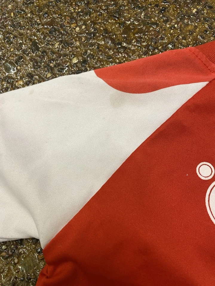 Y2K Ozil Fly Emirates Arsenal Gunners Jersey 4T Kids Youth Red Soccer FIFA - Image 4 of 4