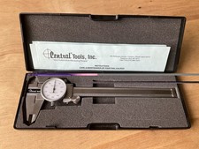 Central Tools 6427 Dial Caliper 0-6 Inch Made In Usa With Case And Instructions