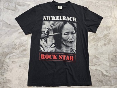 Nickelback Rock Star T-Shirt Mens Sz M Black Comfort Colors Graphic Band Tee