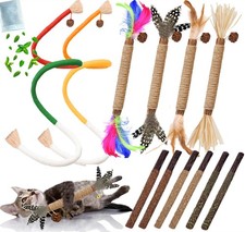 Cat Toys 12PCS Mix Catnip Chew Rope Pro-12PACK, Multi-colored