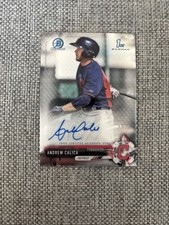 2017 Bowman Chrome Andrew Calica Certified Autographed Rookie Card #CPA-ACA