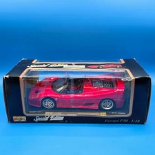 Maisto 1:18 Scale Special Edition 1995 Ferrari F50 Open Top Diecast Car #31822