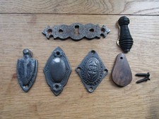 KEYHOLE cover escutcheon key hole plate covered open Vintage Victorian Rustic