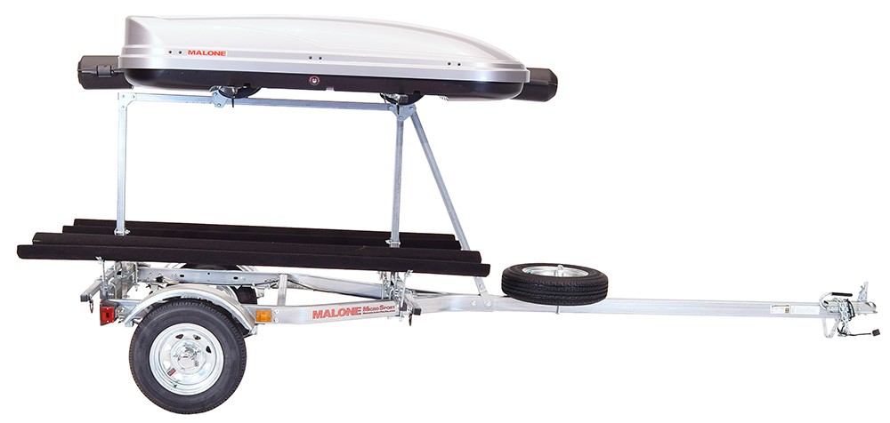 Malone MicroSport Low Bed Trailer package(Tier, Spare, 2 sets Bunks, Cargo Box,