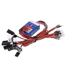 12 LED RC Lighting Kit for Steering/Brake/Smart Simulation Flash RC Lights fo...