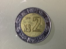 Mexico 2 Nuevos Pesos 1992 Circulated