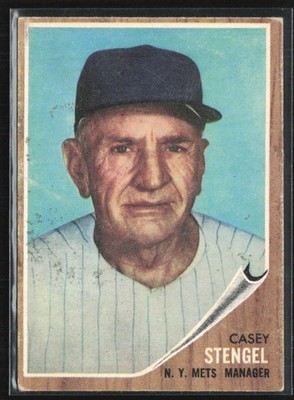 Casey Stengel 1962 Topps B #29 New York Mets