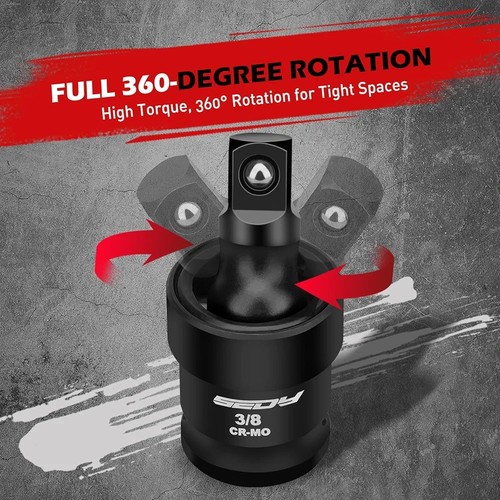 Impatto Giunto Universale Presa Girevole Set 3 Pezzi 1/5,1 cm 3/20,3 cm 1/10,2 cm - Foto 3 di 7