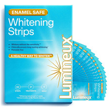 Lumineux Teeth Whitening Strips - 21 Treatments - Peroxide Free - Enamel...