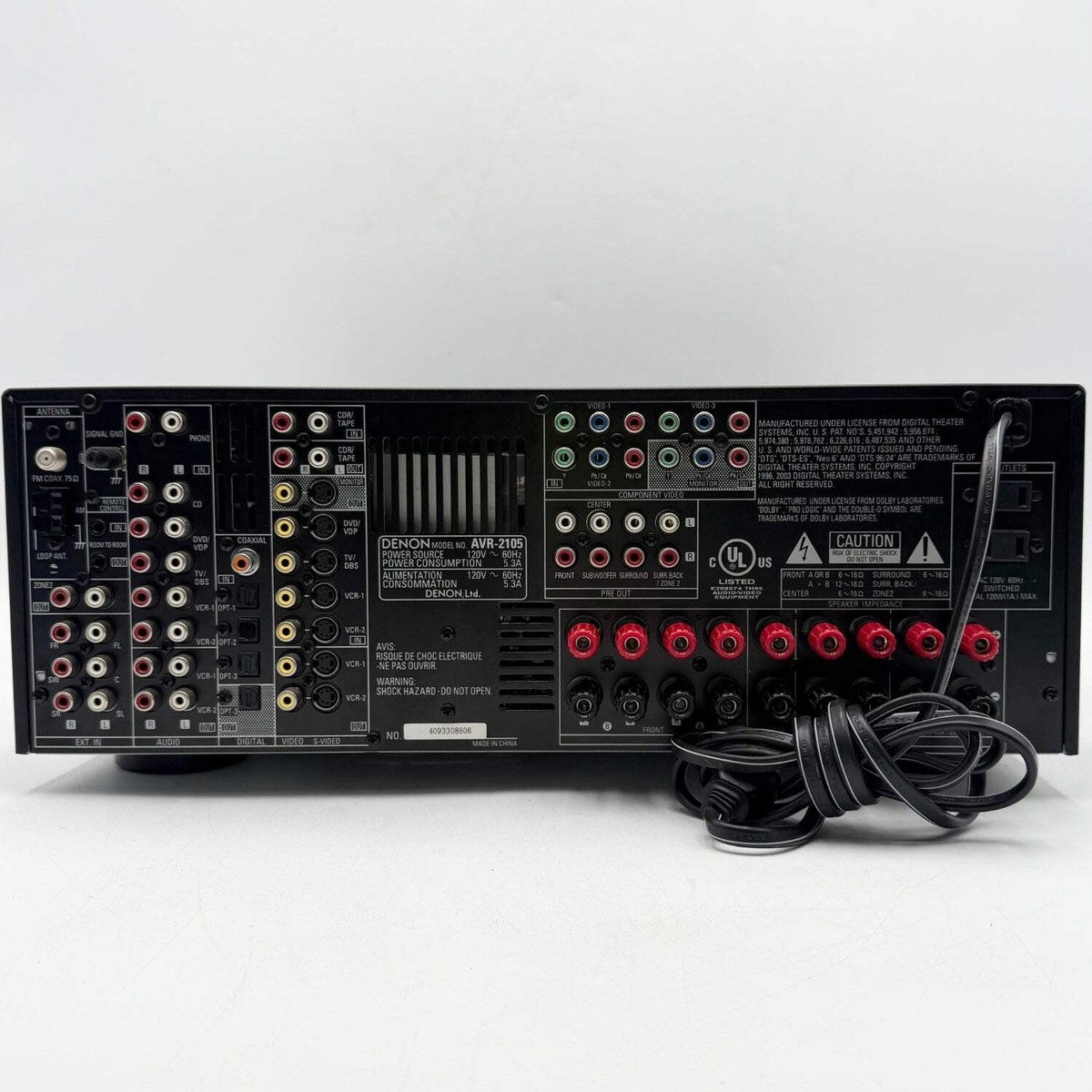 Denon AVR 2105 7.1 Channel 875 Watt Receiver for sale online | eBay