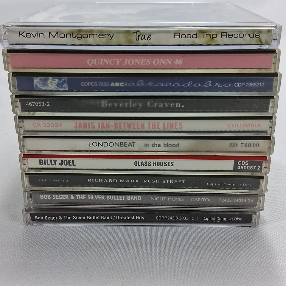 Lot of 10 Pop/Rock CDs: Billy Joel, Bob Seger, ABC, Janis Ian, Richard Marx Foto 2 de 4