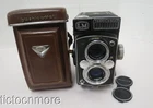 VINTAGE YASHICA-MAT LM CAMERA SERIAL #671891 YASHINON 1:3.2 & 1:3.5 f= 80mm LENS