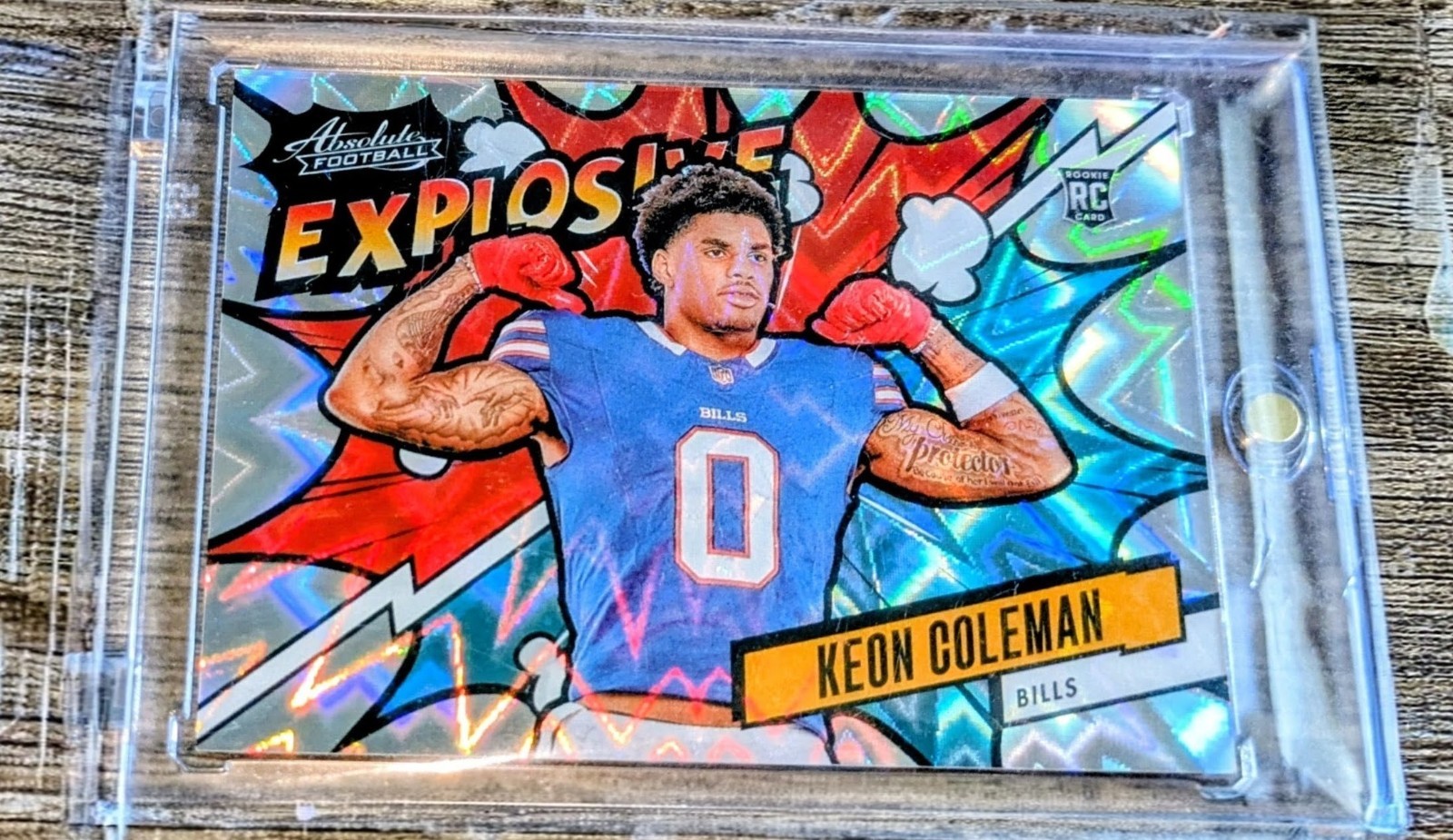 🔥2024 Panini Absolute -Explosive Keon Coleman (RC) + Bonus Mem, RC 🔥GO BILLS!