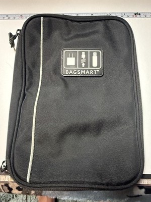 BagSmart Tech Cable Organizer Card Game Holders Black EUC