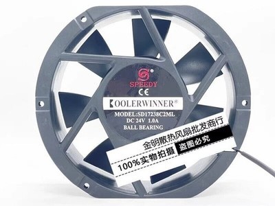 1 pc. New 17CM SD17238C2ML 24V 1.0A DC Inverter Large Airflow Cooling Fan #tp
