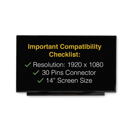 B140HAN04.E 30 Pins Screen Replacement LCD LED Display With Tools - Picture 3 of 7