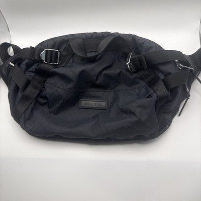 ATHLETA Black LARGE Excursion Waist Bag CONVERTIBLE Crossbody Fanny Pack