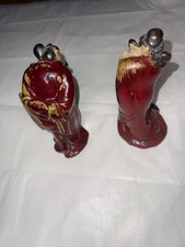 2 Vintage Chinese Shiwan Pottery Figurine Zhong Kui Demon Queller selling asis