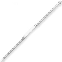 5,6Mm Id-Armband Armschmuck Aus 925 Silber 19Cm