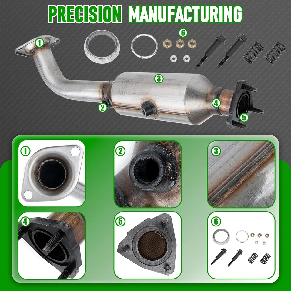 Kit conversor catalítico dianteiro de alto fluxo ajuste direto Honda CRV 2002 2003 2004 2... - Imagem 2 de 4