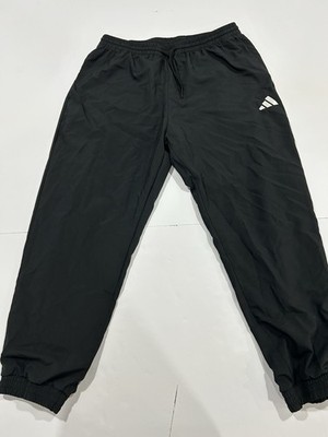 Adidas Mens Classic Black Track Pants Size XL Athletic Joggers Gym