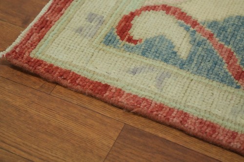 Handmade Transitional Oushak Turkish Area Rug 6x8 Ft Vegetable Dye Wool Carpet - Picture 9 of 14