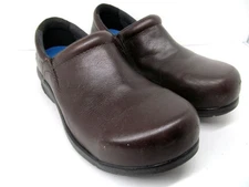 Timberland PRO ESD Non-Marking Brown Leather  Safety Clogs Size US 6.5 W