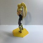 Anime & Manga Blonde Ponytail Girl Figure w/ Sword Yellow Hex Display Base — photo 2