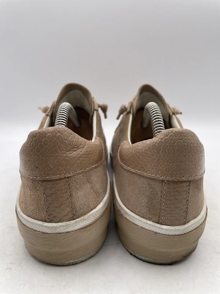 Dolce Vita Zina Running Sneaker Women's Sz 8 Dune Suede Leather Lace Up - Image 3 of 4