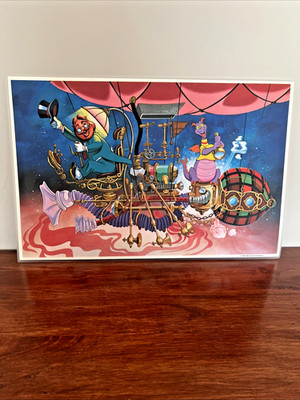 Disney World 1982 Epcot Center Inaugural Figment Dreamfinder Placemat 11x17 Mint