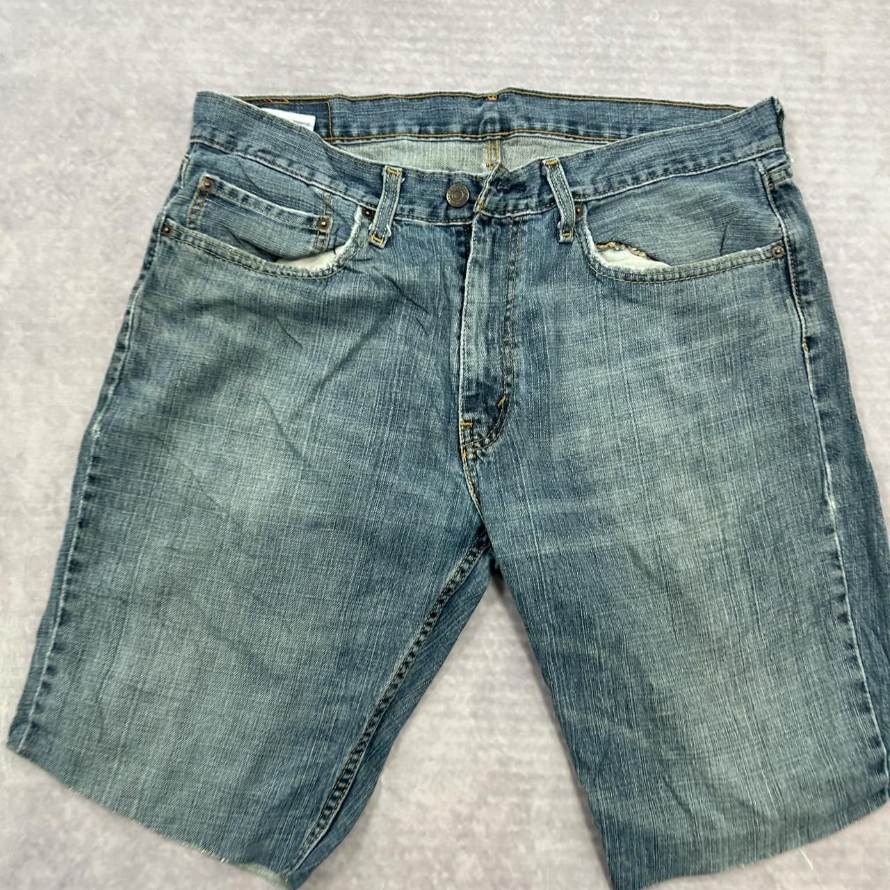 Levi's Shorts Levi 559 Cut Off Denim Shorts Men's 34 thumbnail 2
