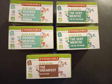 ETHIQUABLE -Thé Breakfast de Ceylan-Infusion Rooibos Menthe-Thé vert  Menthe Bio