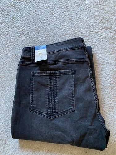 Pantalones de mezclilla ajustados modernos de tiro medio Riders by Lee para mujer negros talla 18 (38 x 29) - Imagen 12 de 13