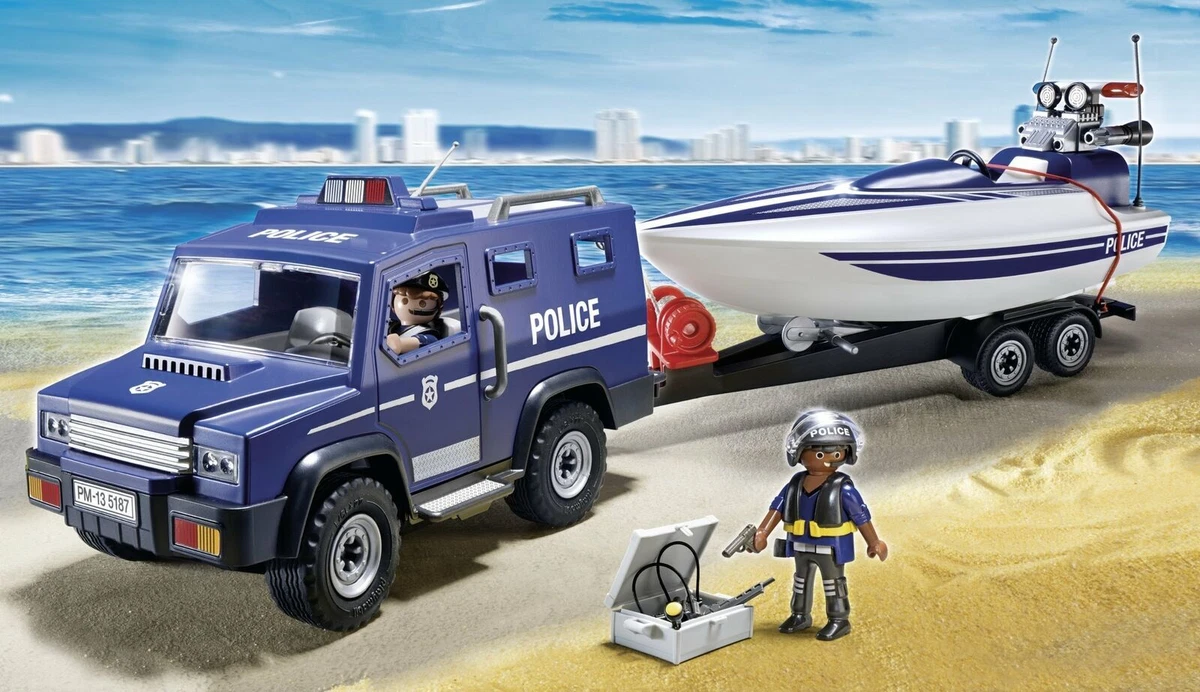 Playmobil City Action Police Speedboat 5187 90 Pieces | eBay