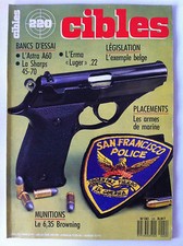 CIBLES n°220 du 7/1988; Les armes de Marine/ Astra A60/ L'Erma Luger 22/ Sharps