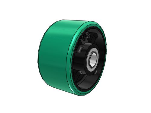 16PI04201R 4" x 2" Albion Rigid Plate Caster Polyurethane Wheel 700 lbs Capacity - Picture 4 of 6