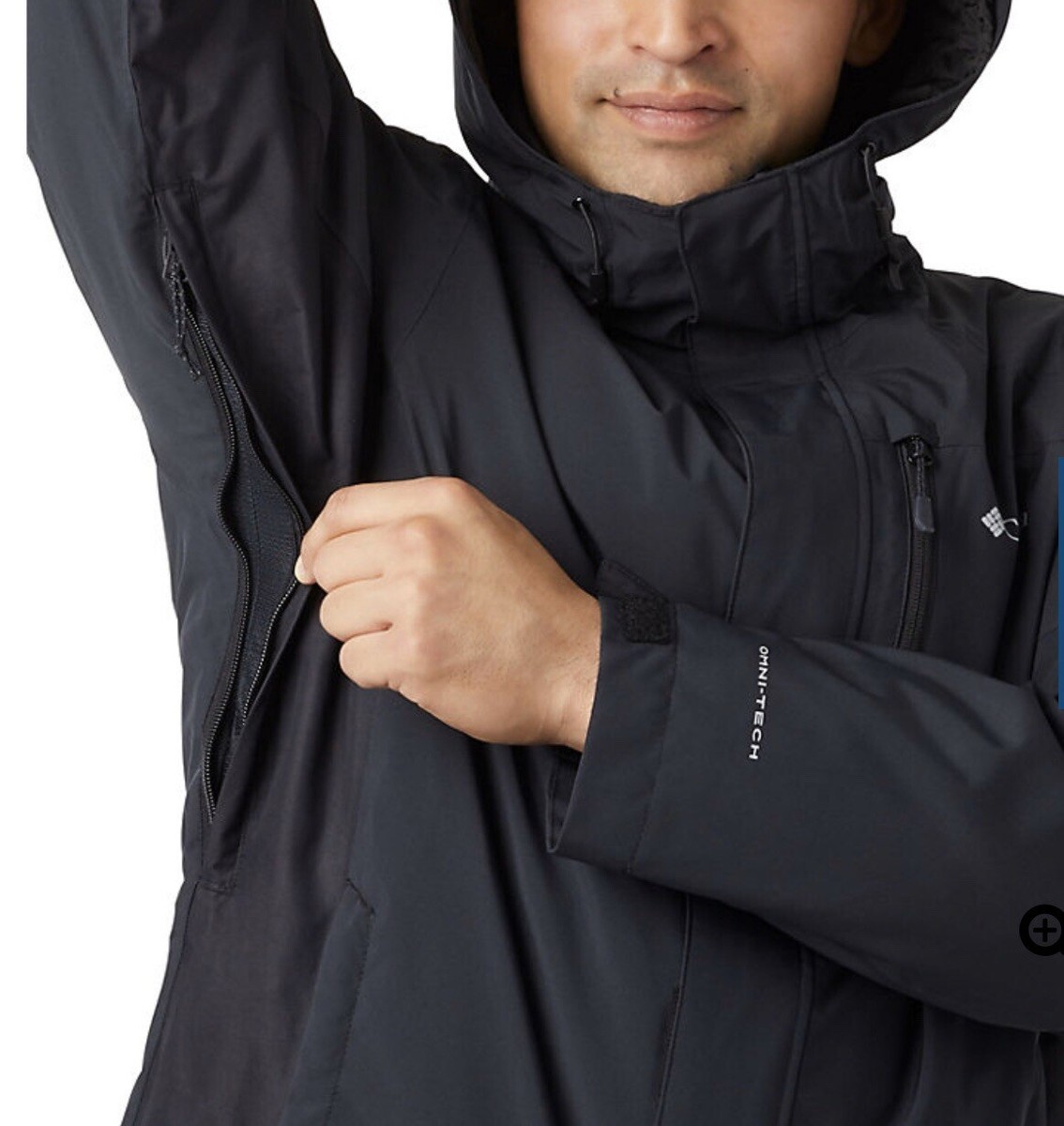 Columbia Men's Lhotse III Interchange Black Jacket - Big 1X Omni
