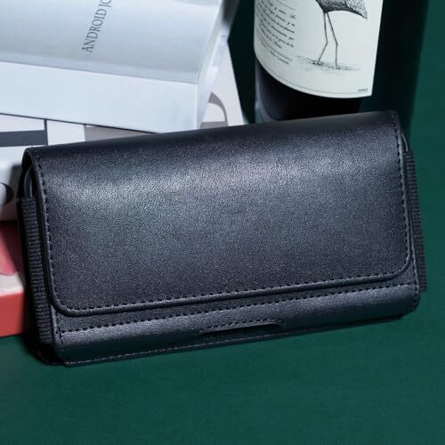 Cell Phone Holster for iPhone and Samsung - PU Leather Pouch Belt Clip Case - 第 8/8 張圖片
