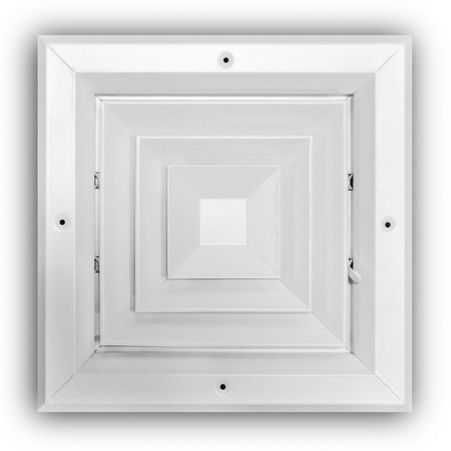 Everbilt Ea504m 08x08 8 In X 8 In White Finish 4 Way Square