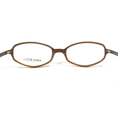 Anne Klein Eyeglasses Frames 8015 K5136 Brown Oval Cat Eye  display picture 1