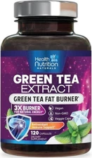 Green Tea Extract Pills - 98% Standardized EGCG 1300mg & 3X Strength for Natural