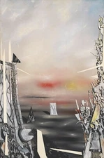 YVES TANGUY Surrealism Art Poster or Rolled Canvas Print "FEAR"