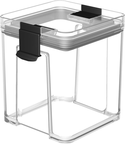 5.6Cup Sealed Food Storage Container, Fridge Organizer Bins with Clips for Kitch